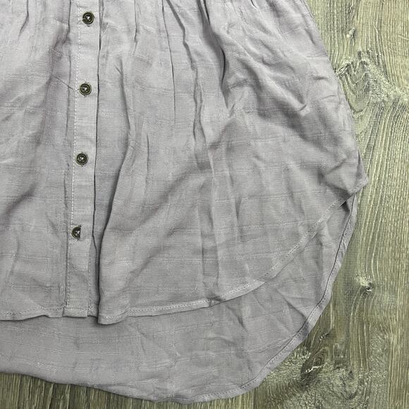 Knox Rose Women's Sleeveless Purple Smocked Button-Front Top - XS - NWT - Picture 4 of 7